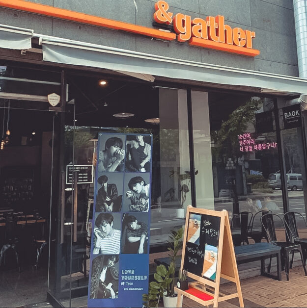 bts seoul tour gather cafe