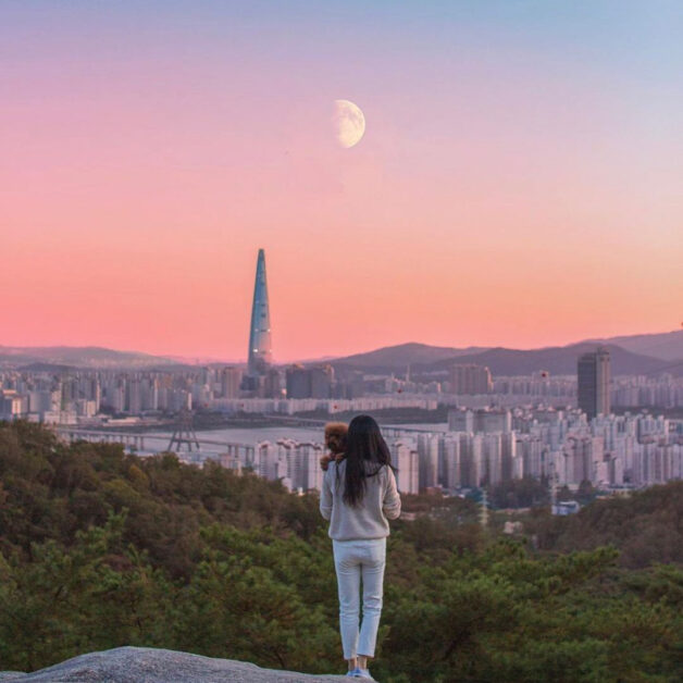 bts seoul tour mountain