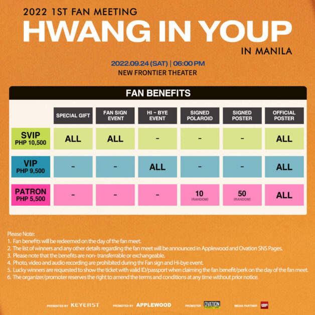 1st fanmeeting hwang in youp
