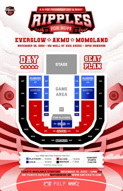 seating plan day ripples for hope