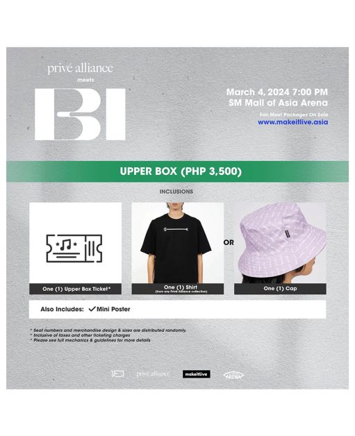 prive Alliance Meets BI in Manila Fan packages upper box