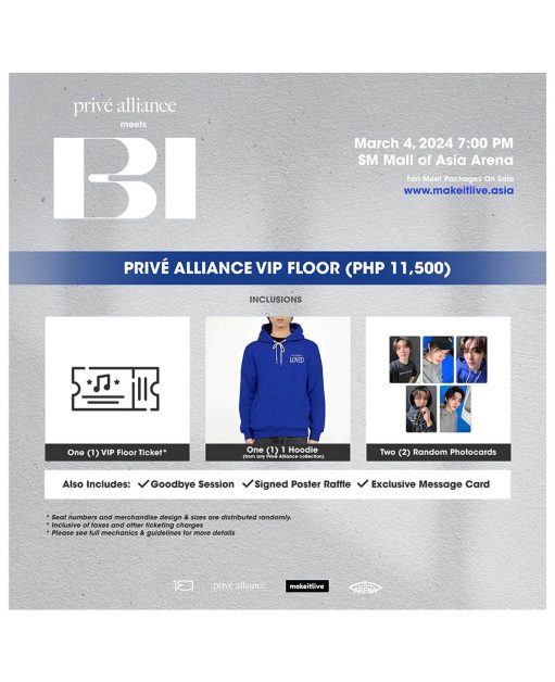 prive Alliance Meets BI in Manila Fan packages vip