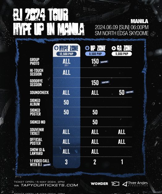 B.I HYPE UP Manila fan perks 2