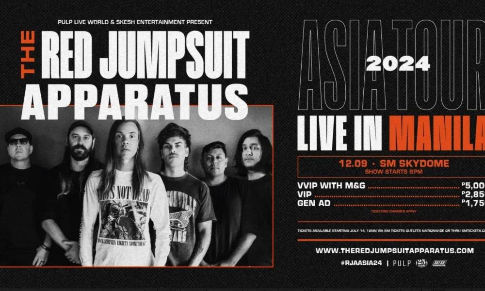 the red jumpsuit apparatus manila ticket prices 2024