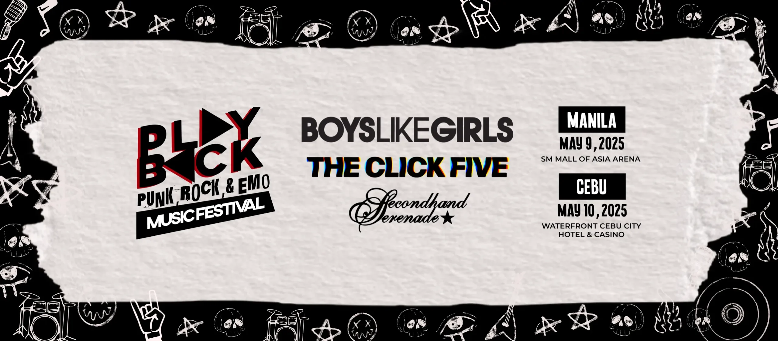 playback music festival boyslikegirls the click five secondhand serenade