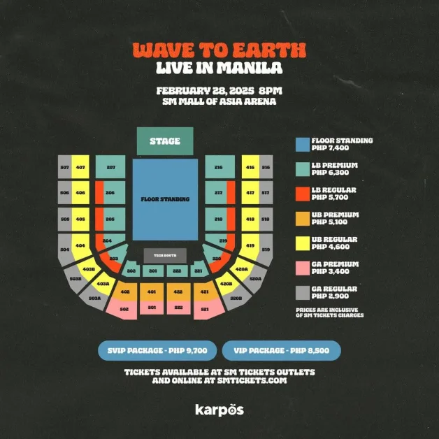 Wave to earth manila ticket prices