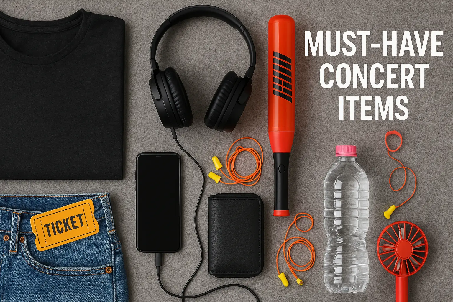 things to bring concert