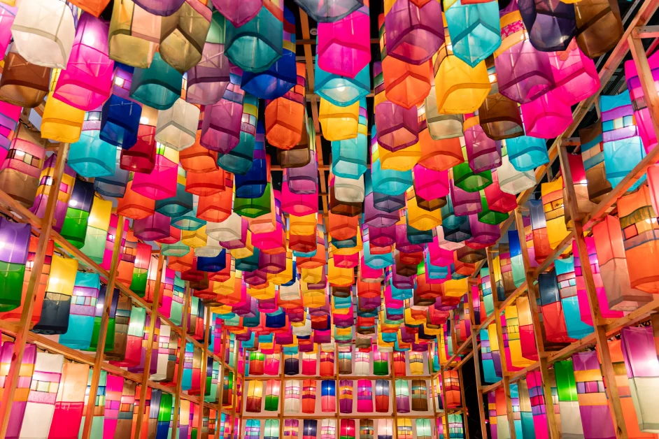 Korean culture center jinju silk lanterns 3