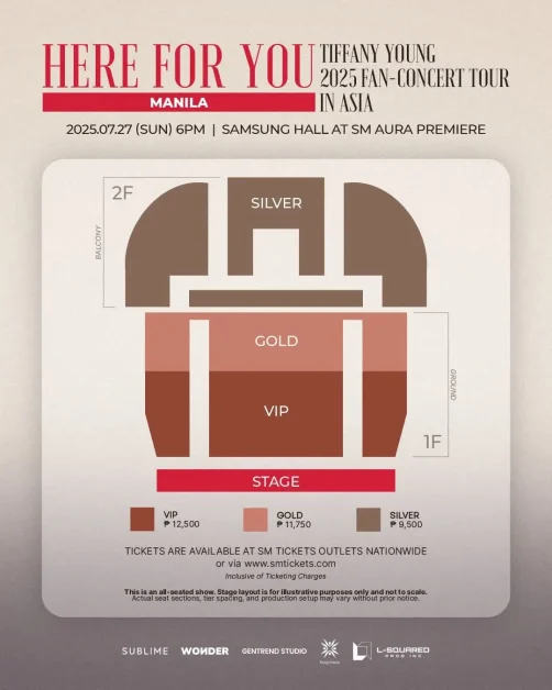 tiffany young here for you seat plan manila