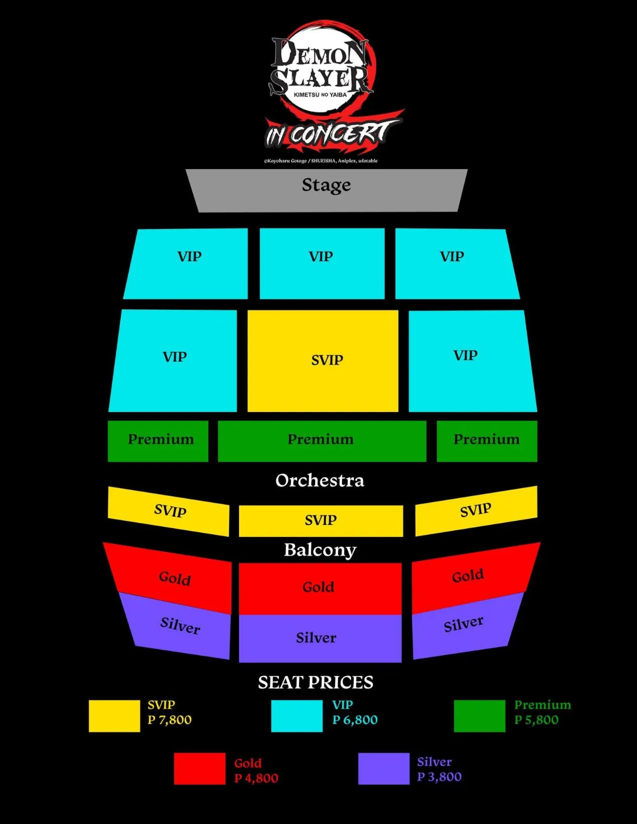 Demon Slayer Seat Concert Plan