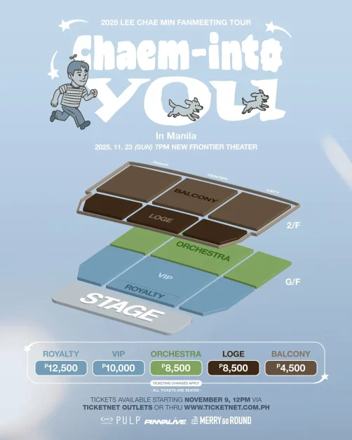 LEE CHAE MIN FAN MEETING Manila Chaem-into You ticket prices seat plan