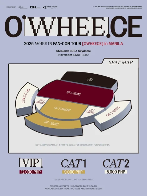 Whee In OWHEECE Fan-Con Tour in Manila Seat Map