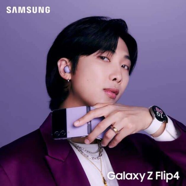 BTS RM samsung galaxy flip 4