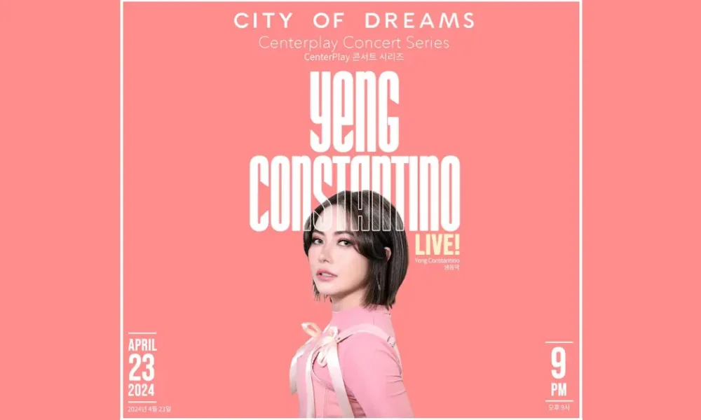 OPM Pop Rock Royalty Yeng Constantino Live at CenterPlay City of Dreams Manila