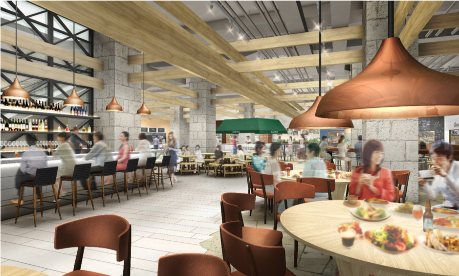 3 Artists Perspective of Food Hall