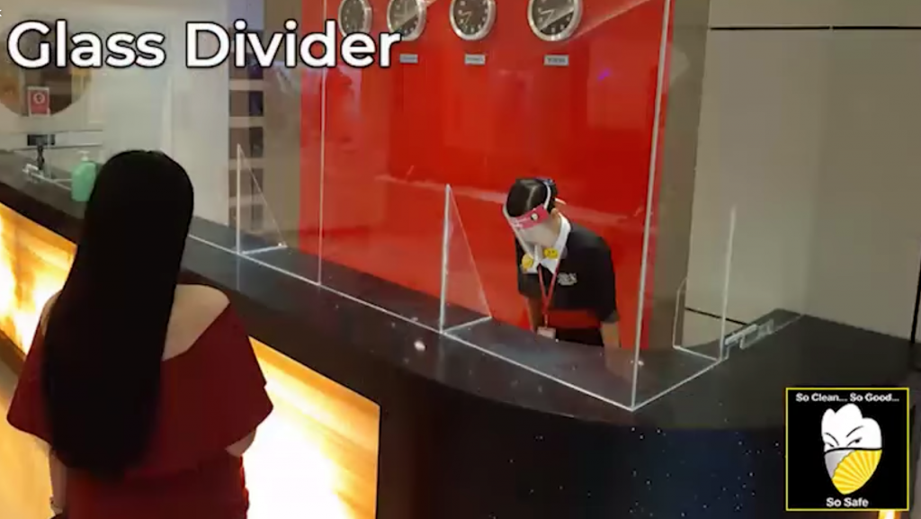 glass divider hotel sogo buzzsetter
