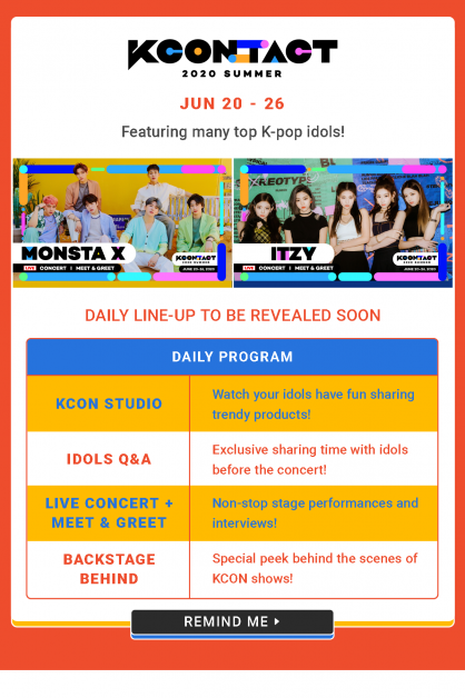 shopee live kpop fest kcon line up