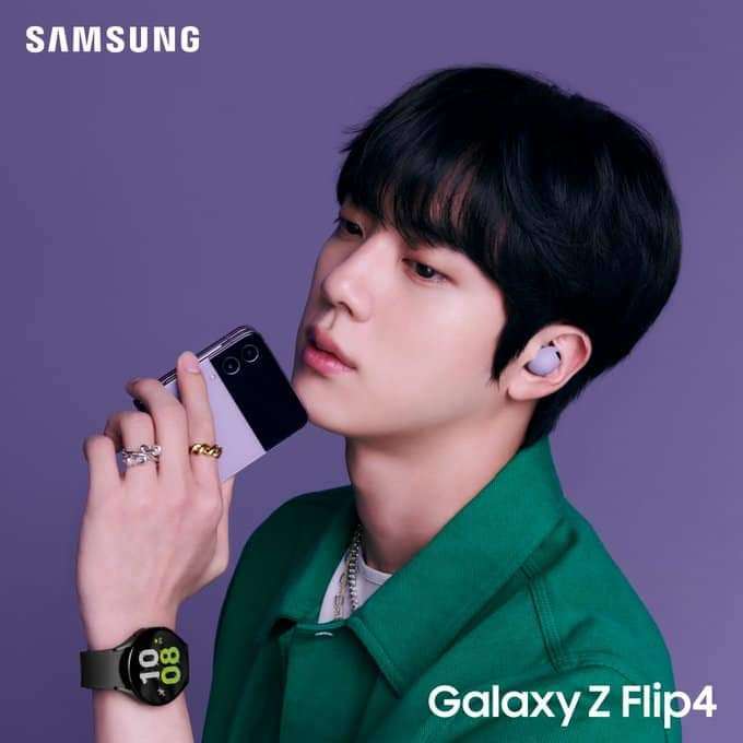 BTS Jin samsung galaxy flip 4