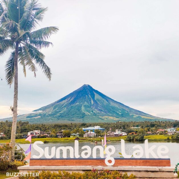 view of mt mayon sumlang lake