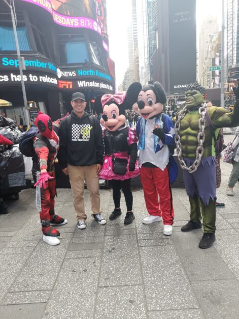 Times Square Manhattan New York mascots