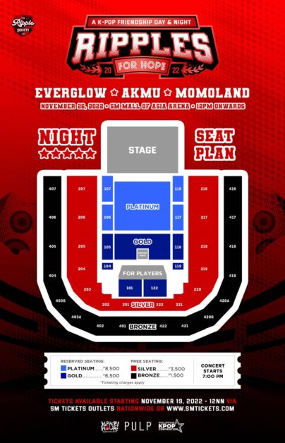 seating plan night ripples for hope