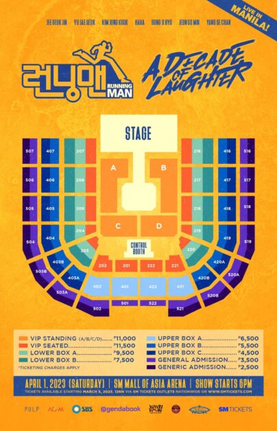 seating plan running man manila