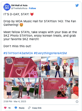 stray kids in manila sm mall of asia