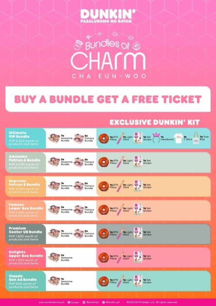 cha eun woo bundles of charm fanmeet ticket prices