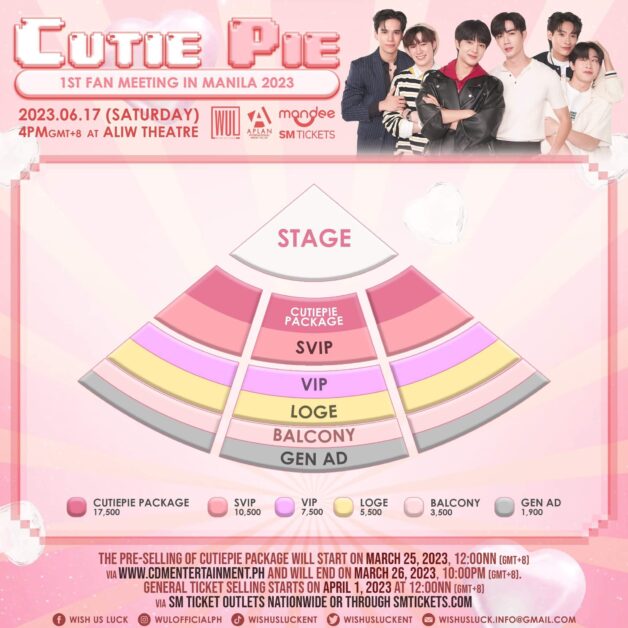 Cutie Pie The Series fanmeet manila ticket prices