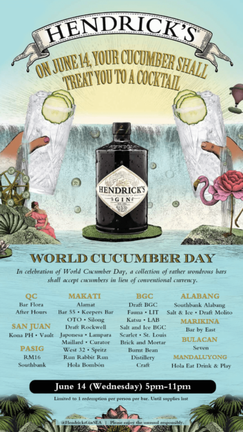 Hendricks Cucumber Day