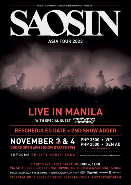 saosin live in manila