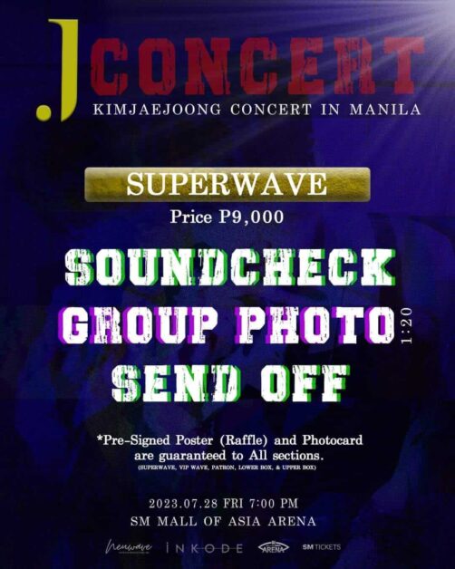 kim jae joong manila concert fan benefits