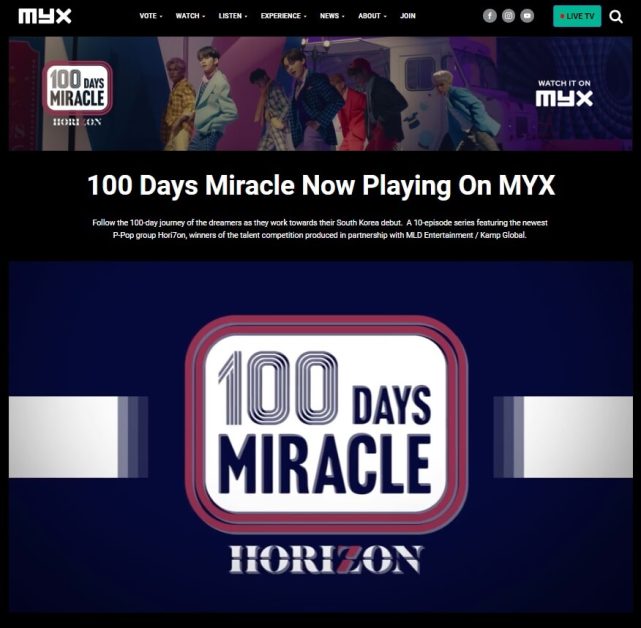 HORI7ON documentary 100 days miracle