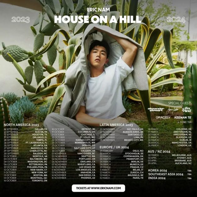 eric nam world tour 203 and 2024