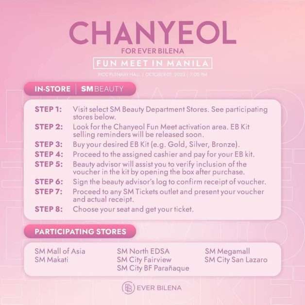 chanyeol fanmeeting manila ticket mechanics