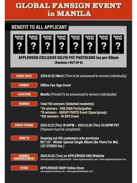 nct 127 global fansign event manila details