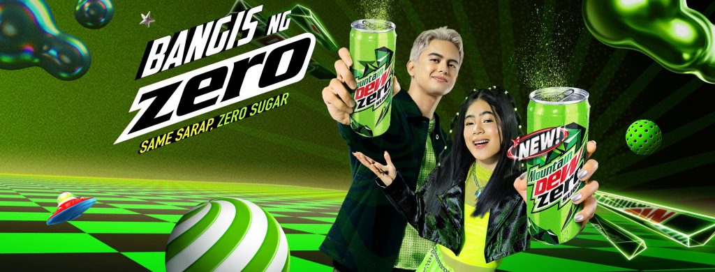 ENJOY ZERO SUGAR DRINKS Mt Dew Zero