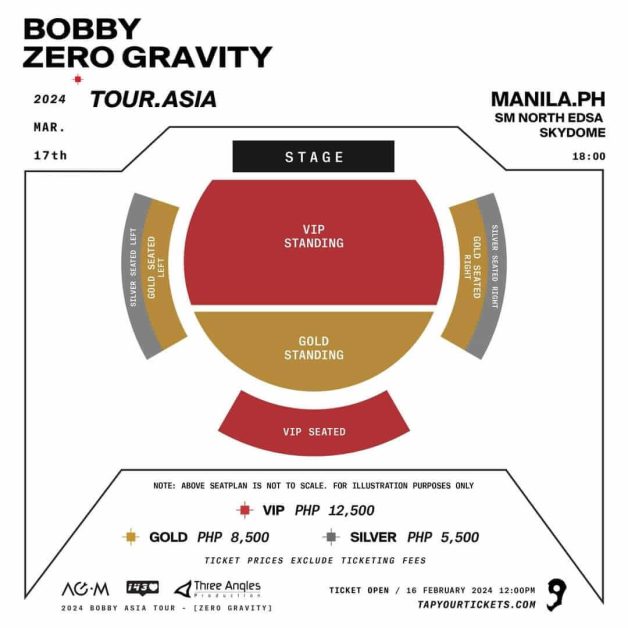 bobby zero gravity manila ticket prices seat plan