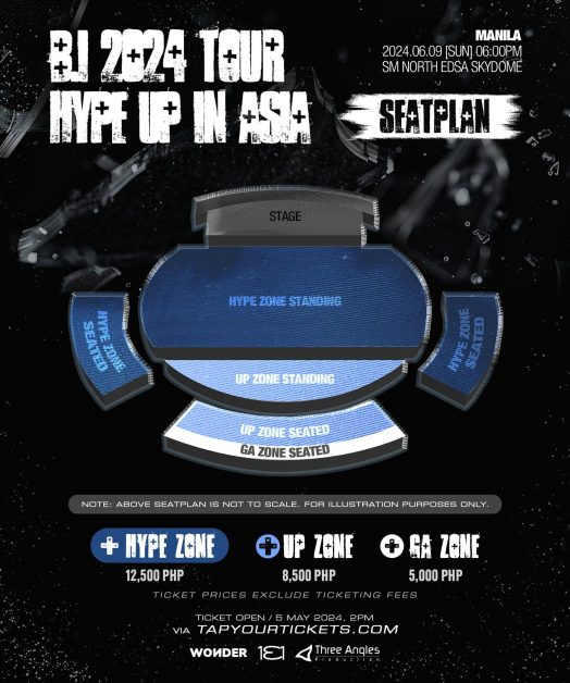 B.I HYPE UP Manila seat plan