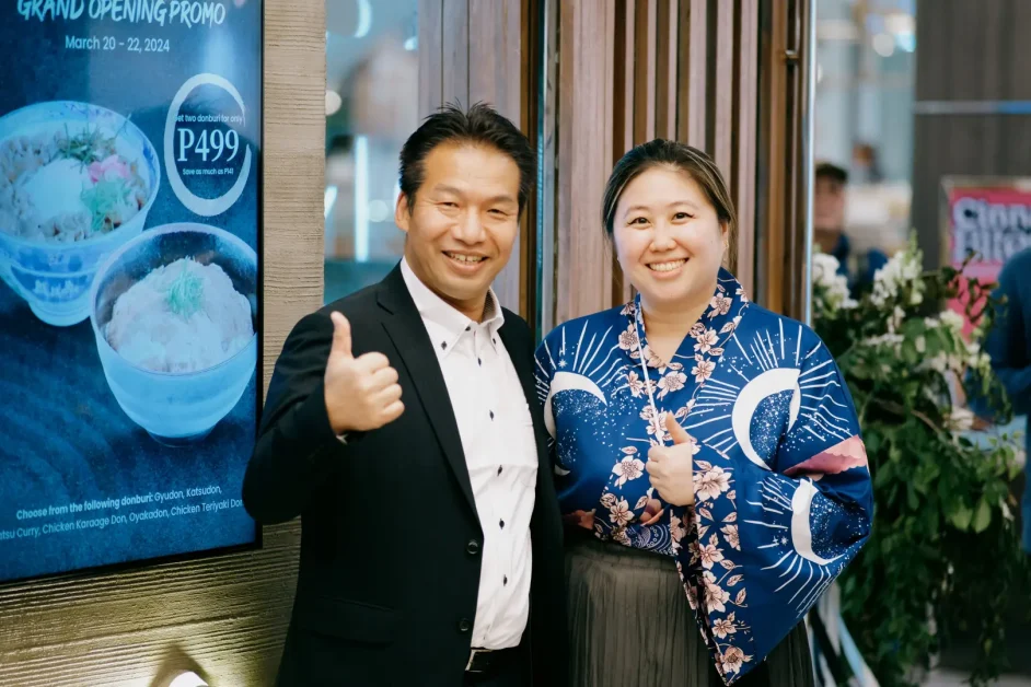 Masahiro Nishida Director for Business Strategy and Planning Gourmet Kineya and Trina Lim VP for Operations and Marketing Oishi Gourmet Foods Inc
