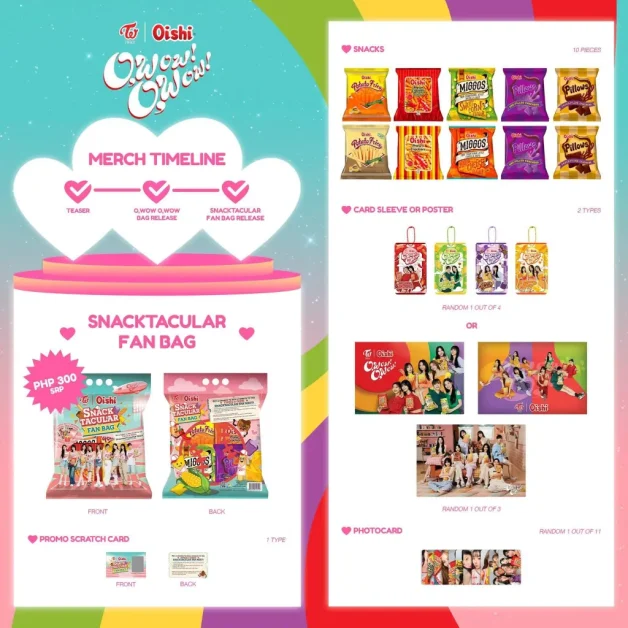 Twice x Oishi Snacktacular Fan Bag