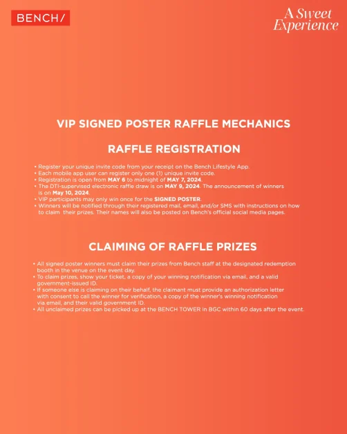 a sweet experience bench fun meet enhypen bench raffle mechanics