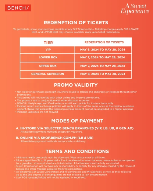 a sweet experience bench fun meet enhypen bench redemption of tickets