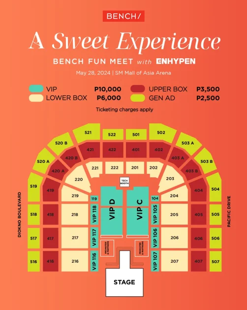 a sweet experience bench fun meet enhypen ticket prices