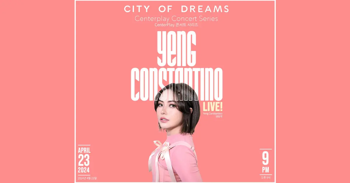 OPM Pop Rock Royalty Yeng Constantino Live at CenterPlay City of Dreams Manila