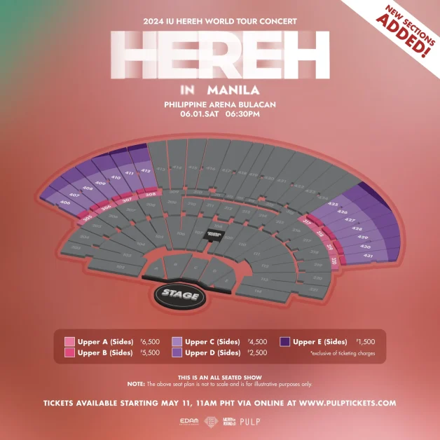 2024 IU HEREH WORLD TOUR CONCERT IN MANILA BULACAN seat plan