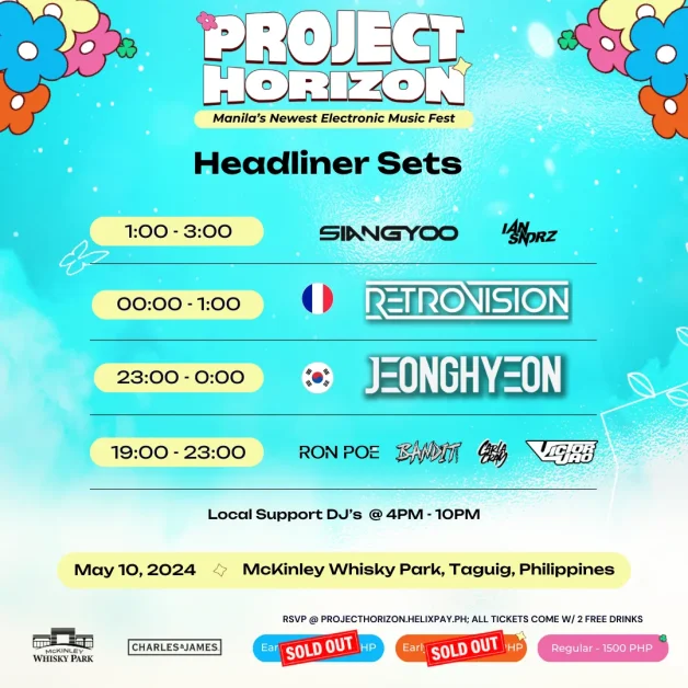 Project Horizon EDM Fests Manila lineup