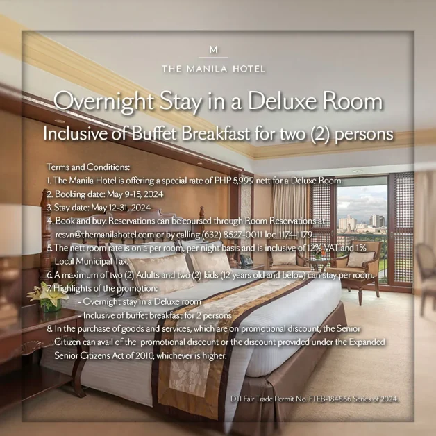 overnight stay manila hotel