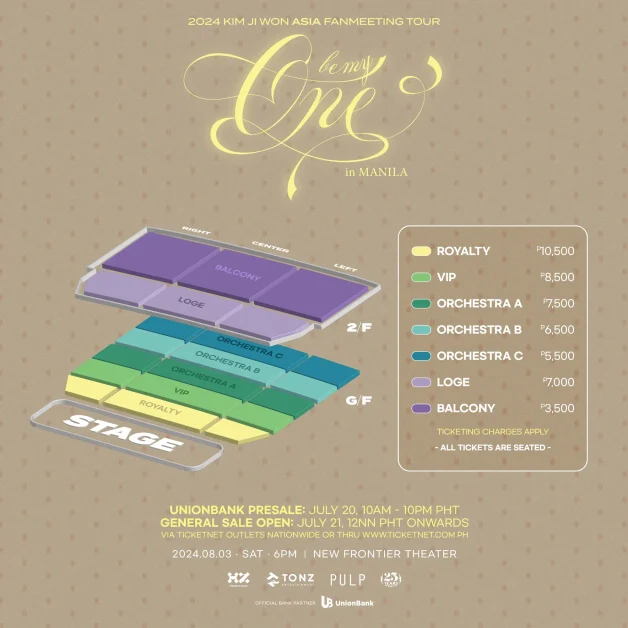 Kim Ji Won Be my one Fan Meeting Manila ticket prices