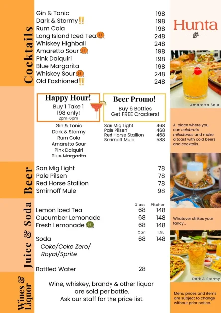 Hunta Cafe Menu 4